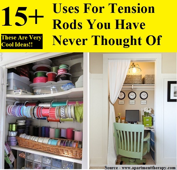 15+ Uses For Tension Rods You Have Never Thought Of
