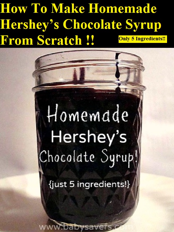 How To Make Homemade Hershey’s Chocolate Syrup From Scratch