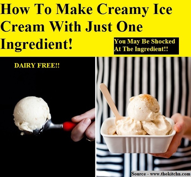 How To Make Creamy Ice Cream With Just One Ingredient!