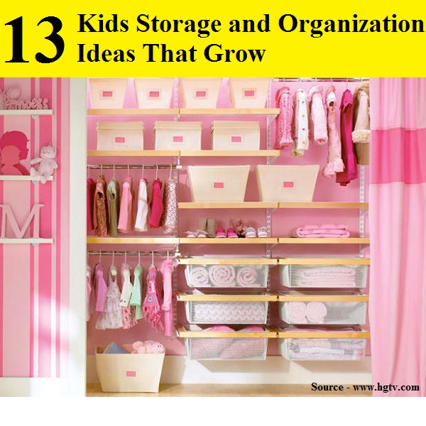 13 Kids Storage and Organization Ideas That Grow