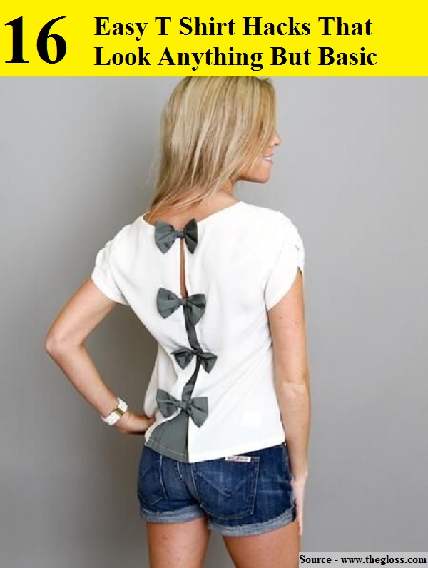 16 Easy T Shirt Hacks That Look Anything But Basic