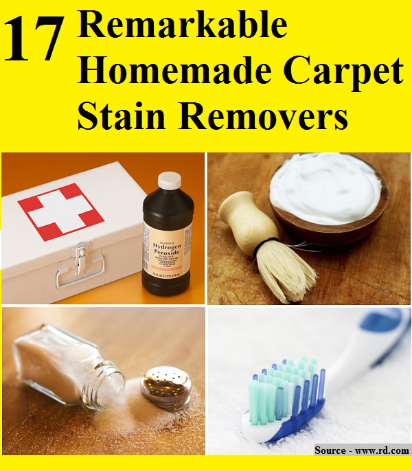 17 Remarkable Homemade Carpet Stain Removers