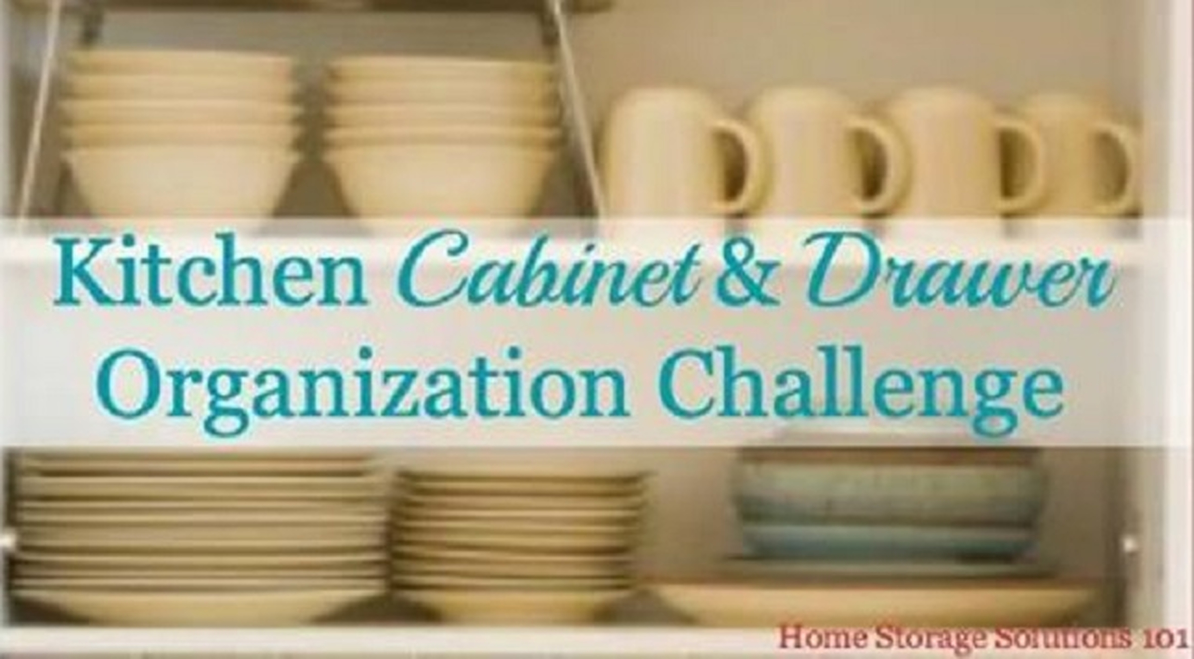 Kitchen Cabinet and Drawer Organization