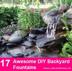 17 Awesome DIY Backyard Fountains