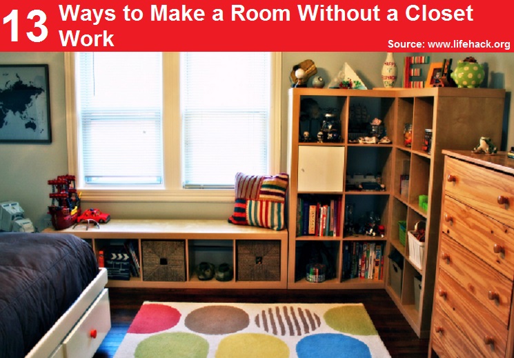 13 Ways To Make Your Room Without A Closet Work
