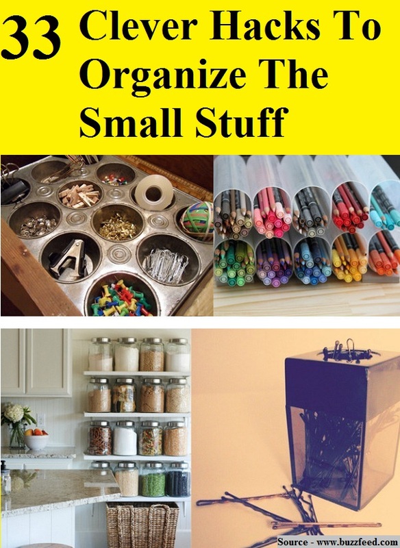 33 Clever Hacks To Organize The Small Stuff
