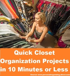 Quick Closet Organization Projects in 10 Minutes or Less
