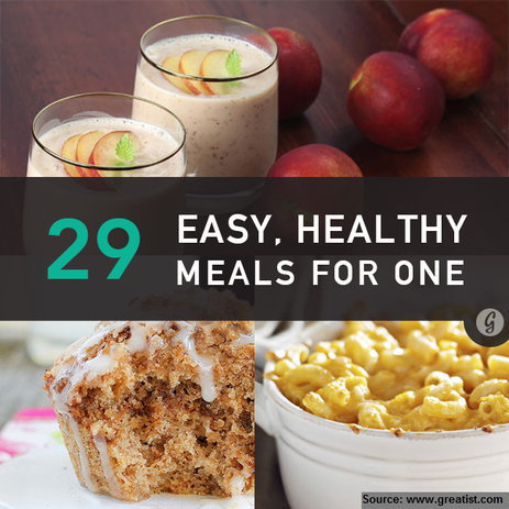 29 Easy Healthy Meals For One