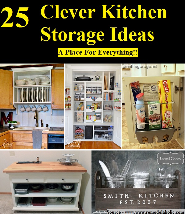 25 Clever Kitchen Storage Ideas
