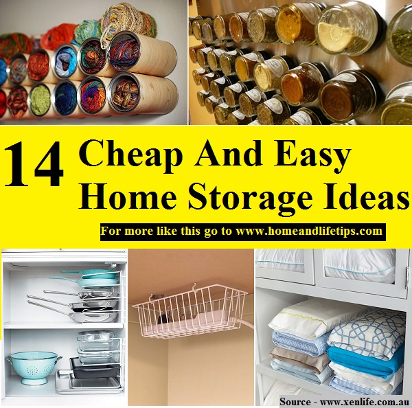 14 Cheap And Easy Home Storage Ideas