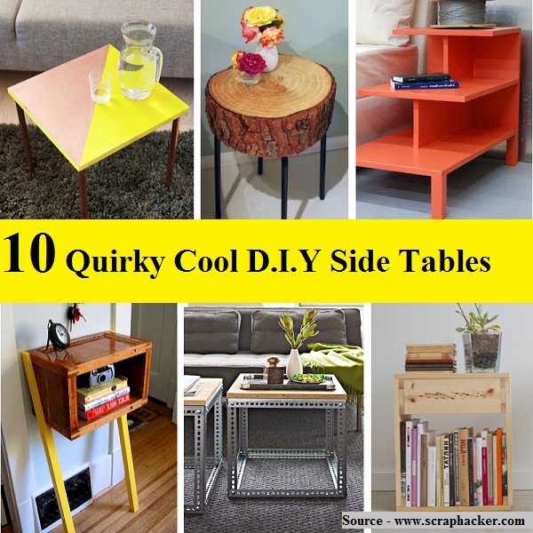 10 Quirky Cool D.I.Y Side Tables