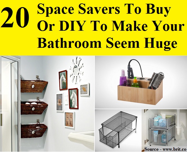 20 Space Savers To Buy Or DIY To Make Your Bathroom Seem Huge