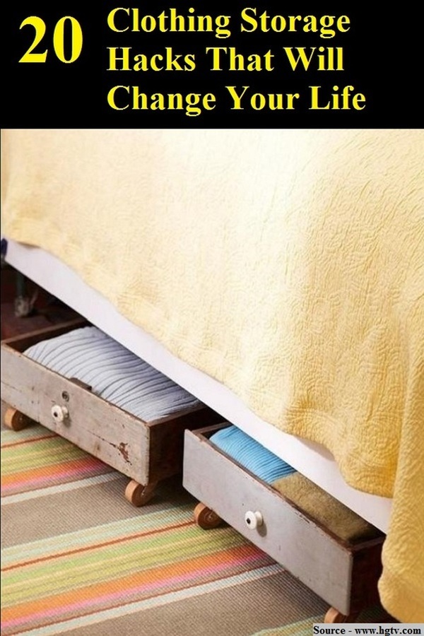 20 Clothing Storage Hacks That Will Change Your Life