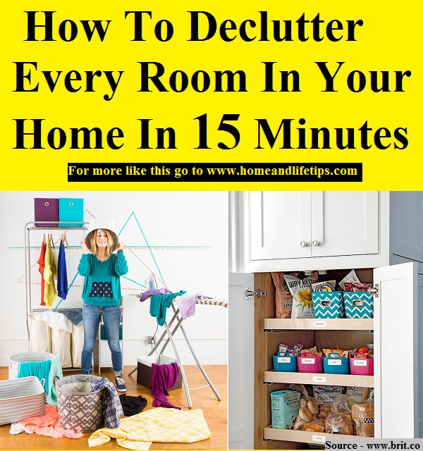 How To Declutter Every Room In Your Home In 15 Minutes