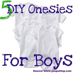 5 DIY Onesies for Boys