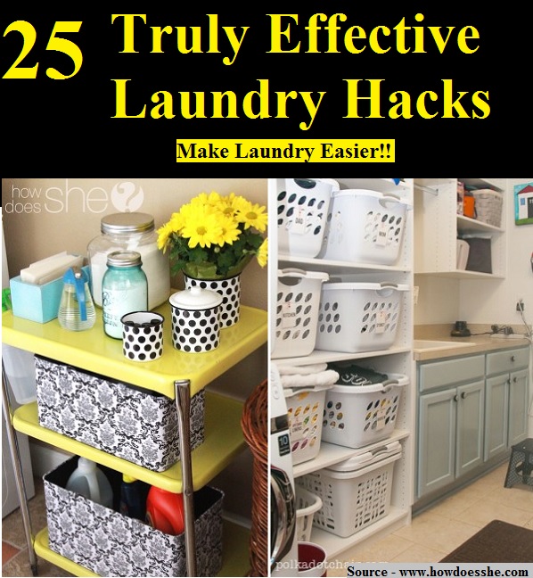 25 Truly Effective Laundry Hacks