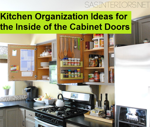 Kitchen Organization Ideas for the Inside of the Cabinet Doors