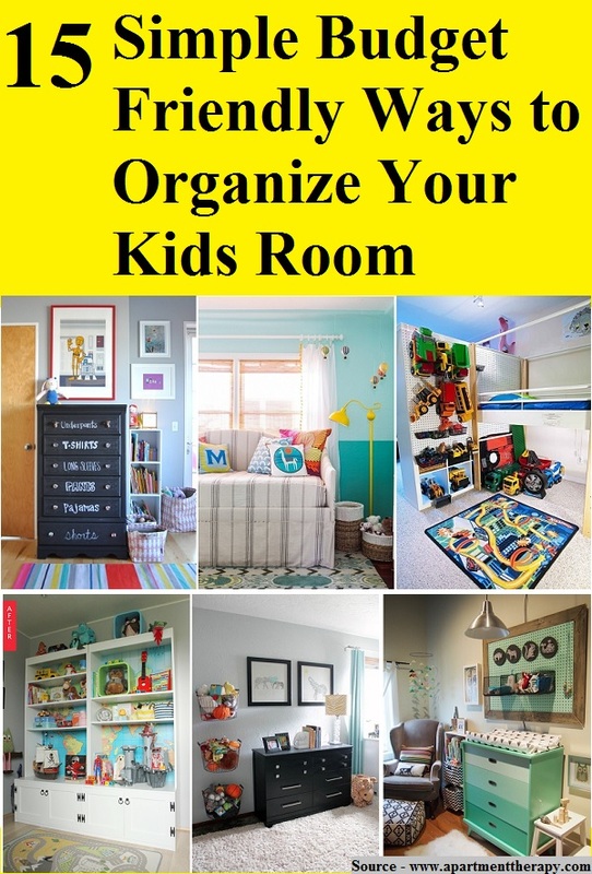 15 Simple Budget Friendly Ways to Organize Your Kids Room