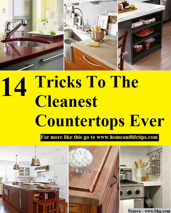 14 Tricks To The Cleanest Countertops Ever