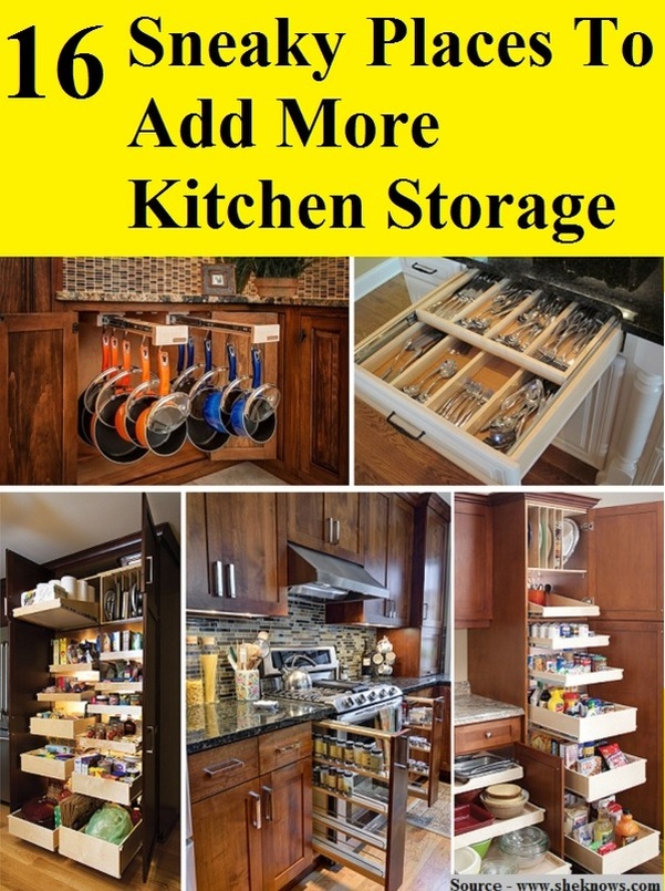 16 Sneaky Places To Add More Kitchen Storage