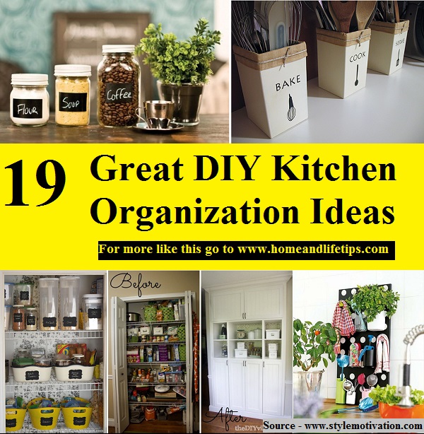 19 Great DIY Kitchen Organization Ideas