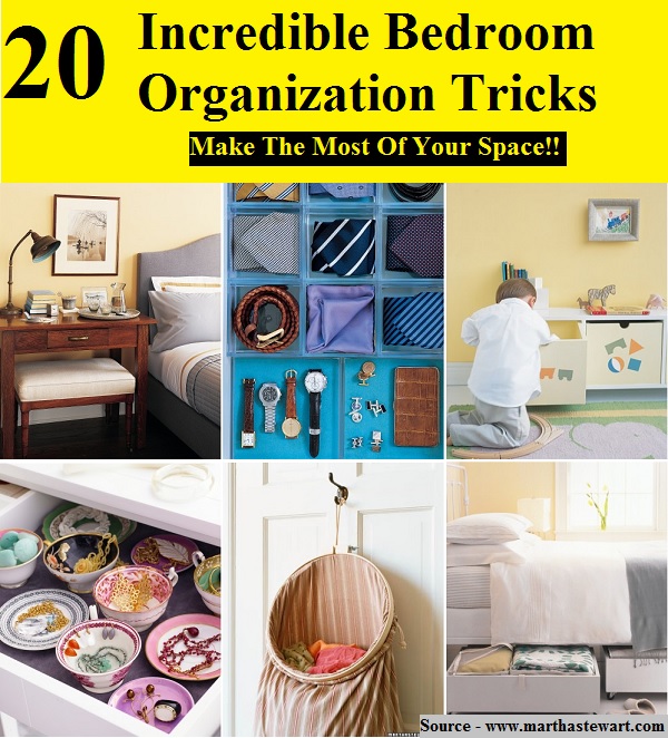 20 Incredible Bedroom Organization Tricks