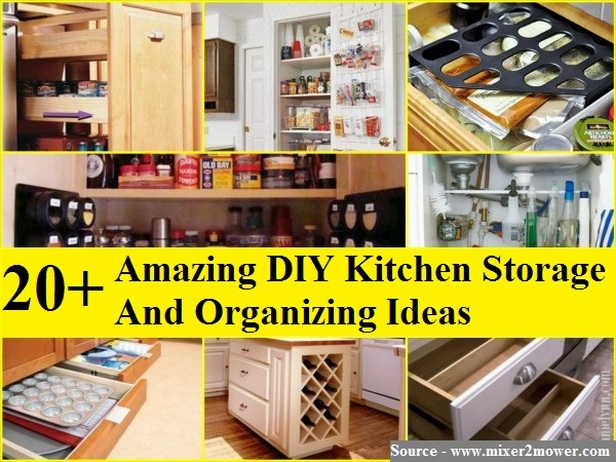 20 Amazing DIY Kitchen Storage Ideas - HOME and LIFE TIPS