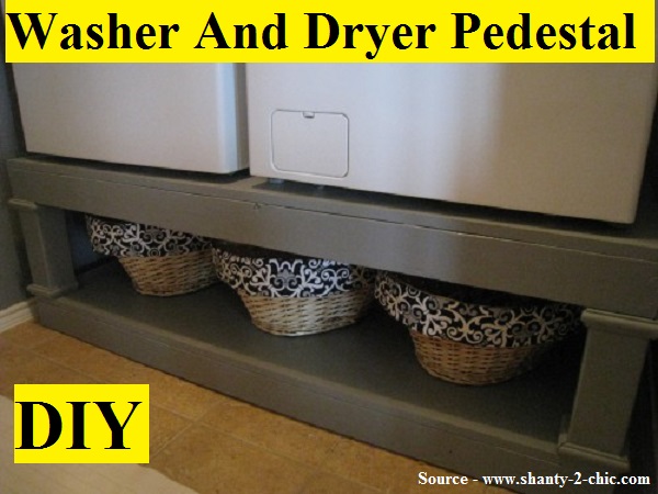 DIY Washer and Dryer Pedestal