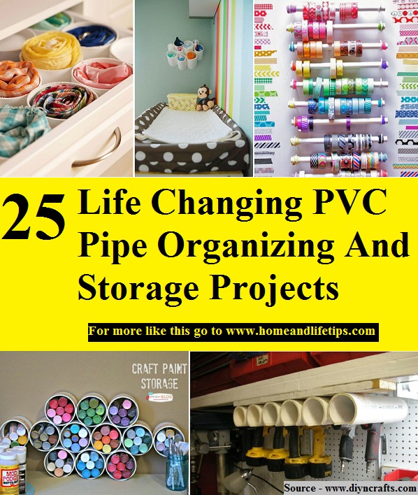 25 Life Changing PVC Pipe Organizing And Storage Projects