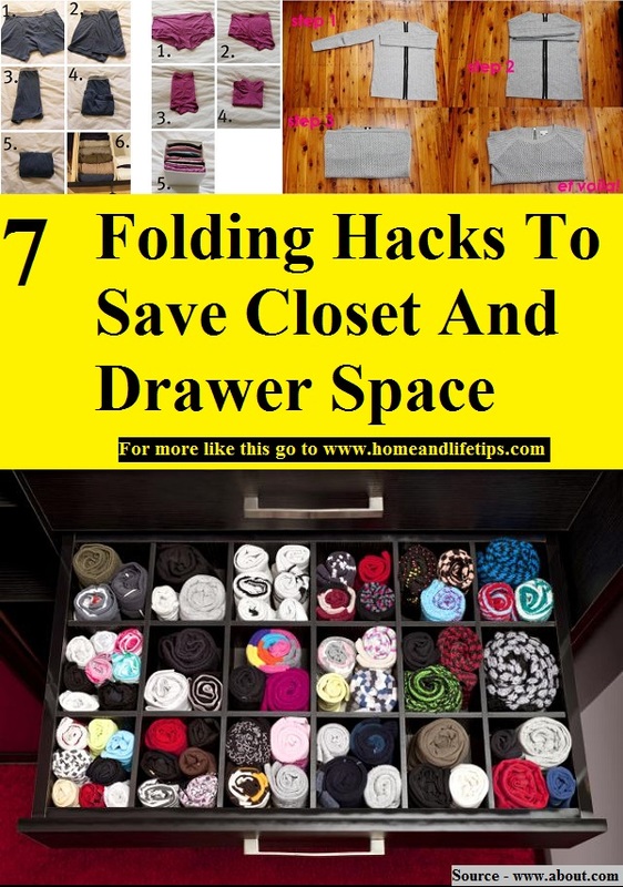 7 Folding Hacks To Save Closet And Drawer Space