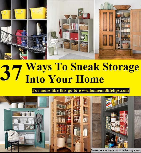 37 Ways To Sneak Storage Into Your Home