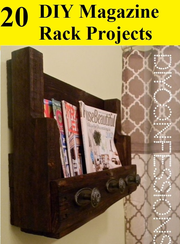 20 DIY Magazine Rack Projects
