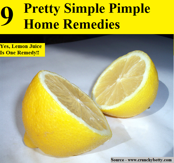 9 Pretty Simple Pimple Home Remedies