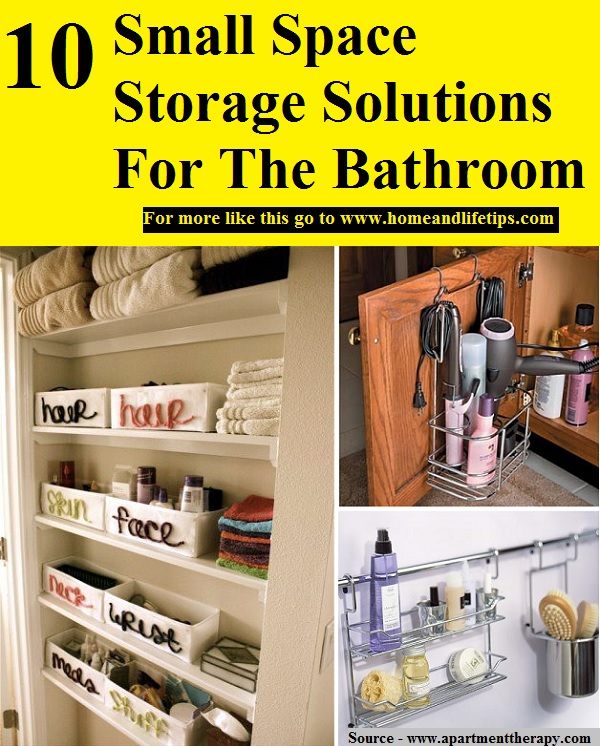 10 Small Space Storage Solutions For The Bathroom
