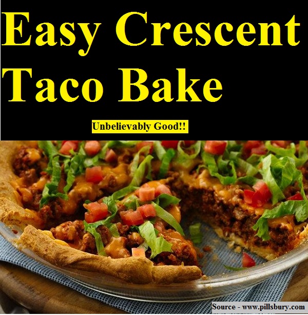 Easy Crescent Taco Bake